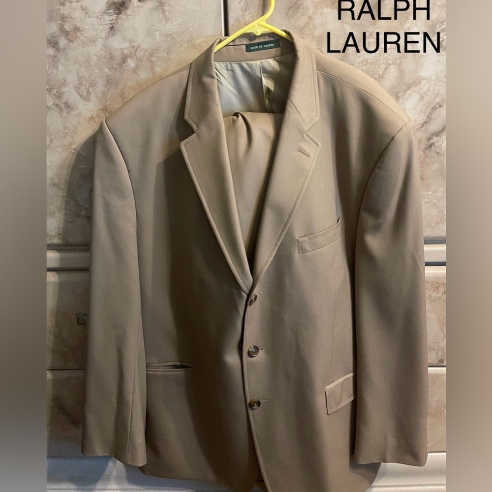 Ralph Lauren Men's Beige/Tan Suit Jacket